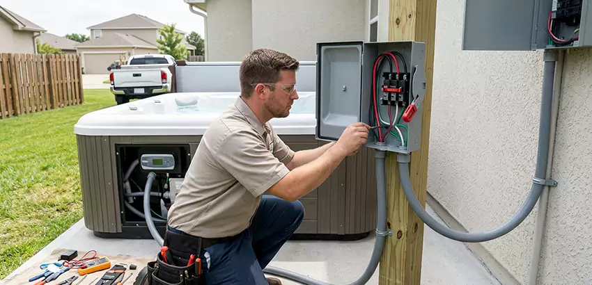 Outdoor Hot Tub Electrical Installation in Cartersville